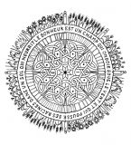 Mandala a colorier fleurs vegetation a imprimer 6